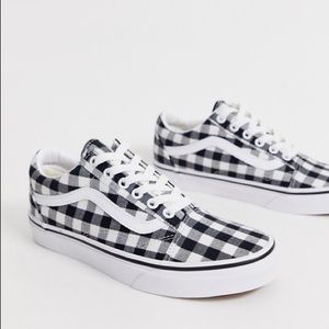 Vans Old Skool black gingham sneakers